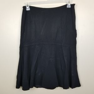 Lafayette 148 Fit and Flare Black Skirt size 14